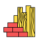 Lumber materials icon
